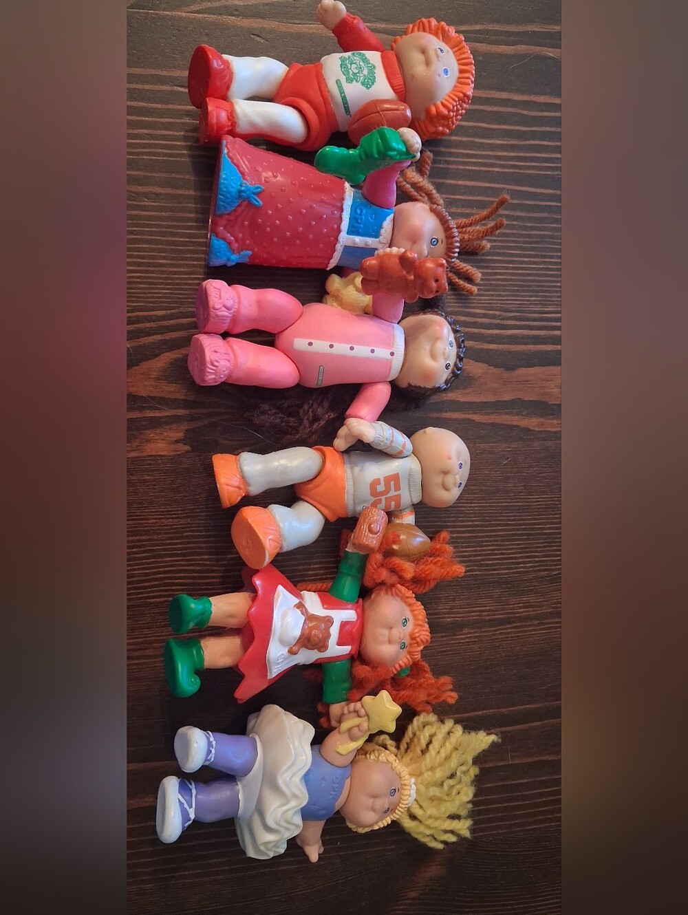 Lot Of 6 Vtg Cabbage Patch Kids Babies 3” Poseable Toy Figures
